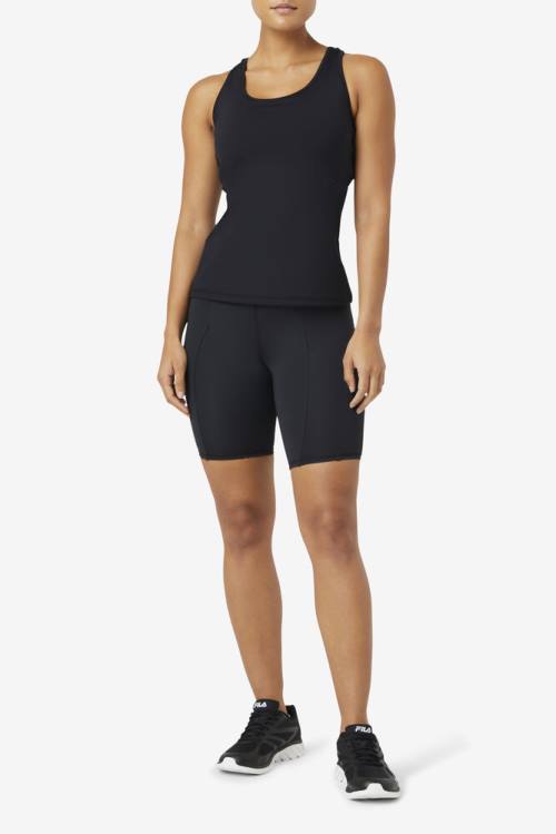 Top Deportivo Fila Uplift Open Racerback Tank Mujer Negras | Fila751FQ