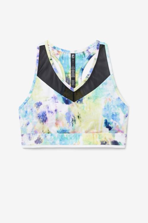 Top Deportivo Fila Uplift Racerback Bra Mujer Negras Blancas | Fila251FU