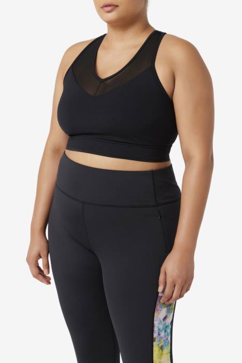 Top Deportivo Fila Uplift Racerback Bra Mujer Negras | Fila408LN