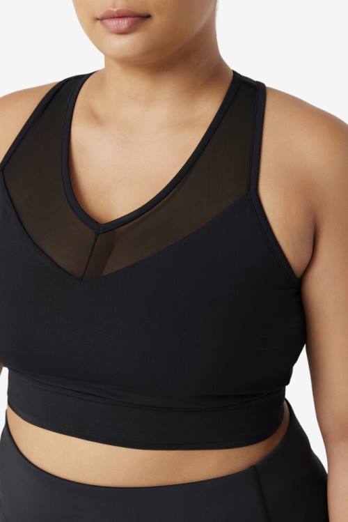 Top Deportivo Fila Uplift Racerback Bra Mujer Negras | Fila408LN