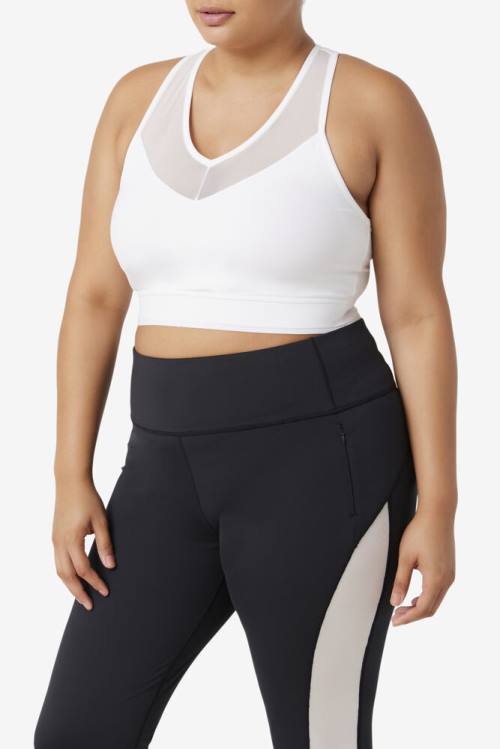 Top Deportivo Fila Uplift Racerback Bra Mujer Blancas | Fila579LN