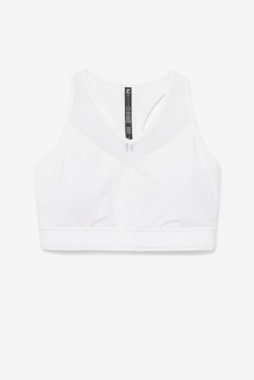 Top Deportivo Fila Uplift Racerback Bra Mujer Blancas | Fila579LN