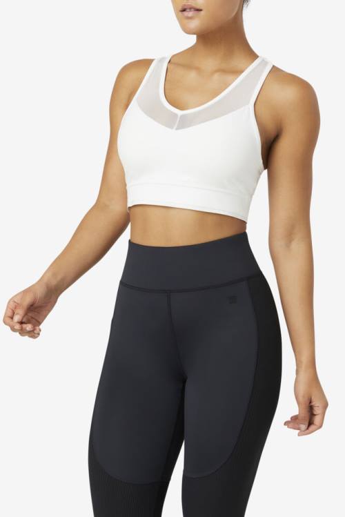 Top Deportivo Fila Uplift Racerback Bra Mujer Blancas | Fila861VL