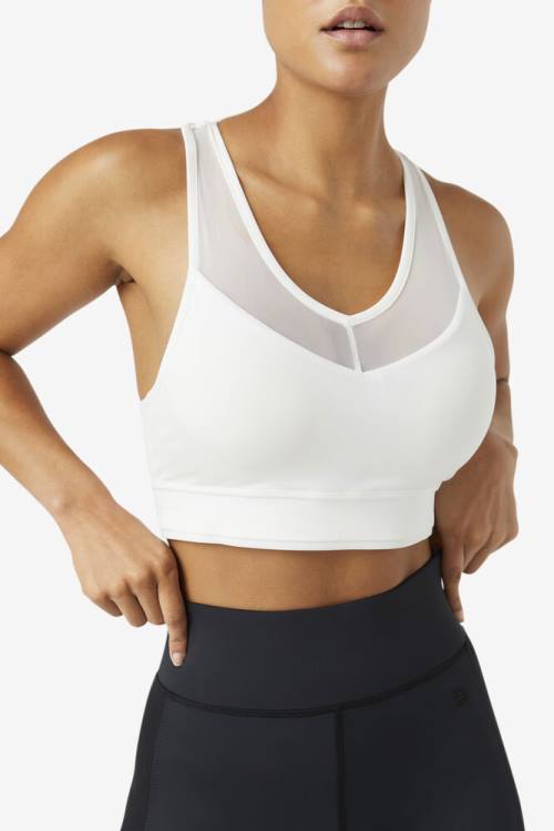 Top Deportivo Fila Uplift Racerback Bra Mujer Blancas | Fila861VL