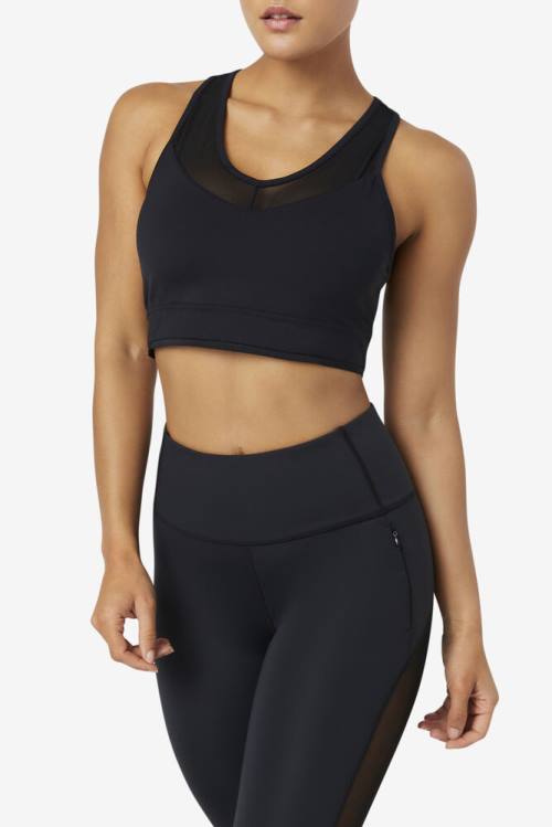 Top Deportivo Fila Uplift Racerback Bra Mujer Negras | Fila951FV