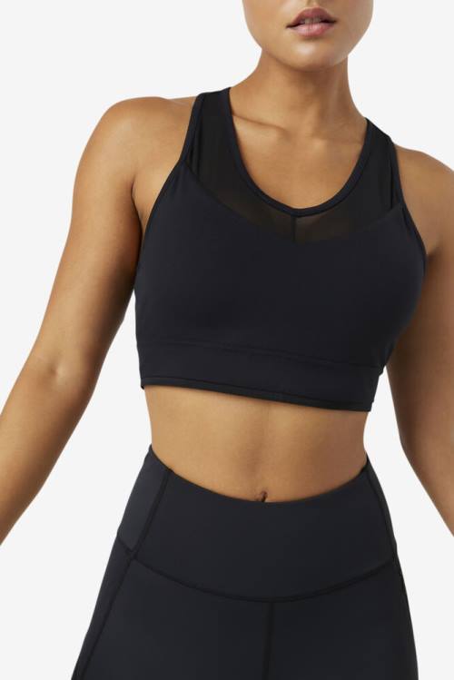 Top Deportivo Fila Uplift Racerback Bra Mujer Negras | Fila951FV