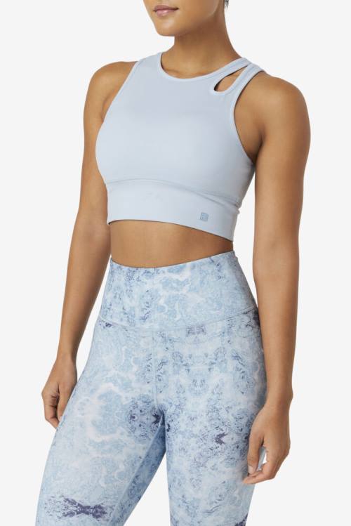 Top Deportivo Fila Uplift Slice Crop Bra Mujer Azules | Fila126TS