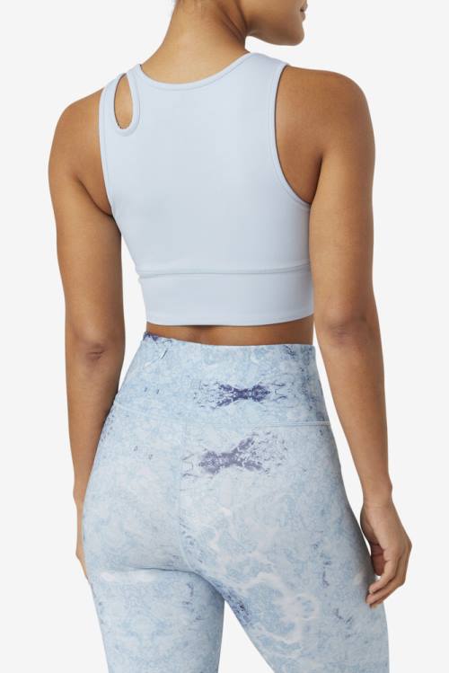 Top Deportivo Fila Uplift Slice Crop Bra Mujer Azules | Fila126TS