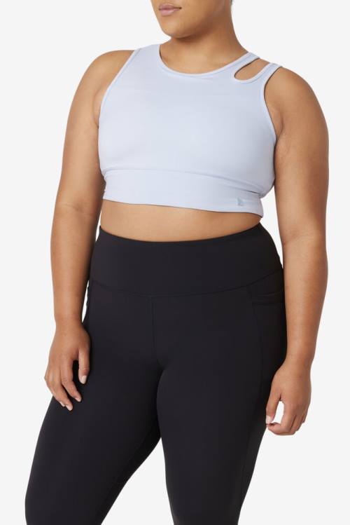 Top Deportivo Fila Uplift Slice Crop Bra Mujer Azules | Fila217RN