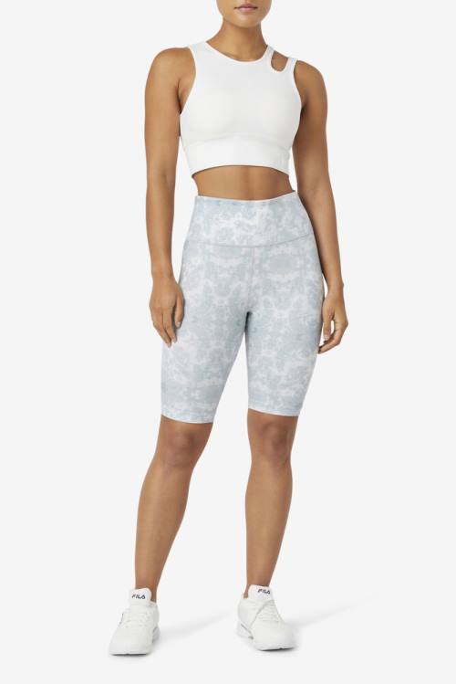 Top Deportivo Fila Uplift Slice Crop Bra Mujer Blancas | Fila716NH