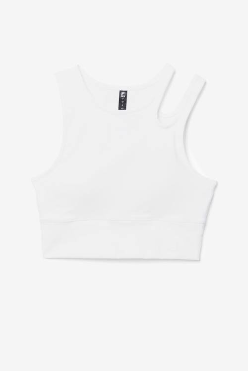 Top Deportivo Fila Uplift Slice Crop Bra Mujer Blancas | Fila716NH