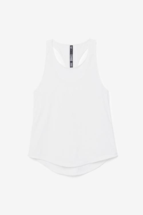 Top Deportivo Fila Uplift Textured Racerback Tank Mujer Blancas | Fila720JL