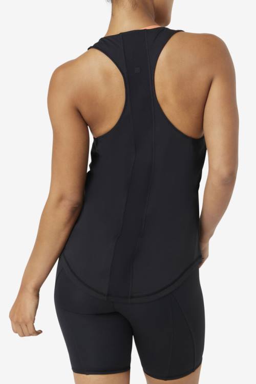 Top Deportivo Fila Uplift Textured Racerback Tank Mujer Negras | Fila893PW