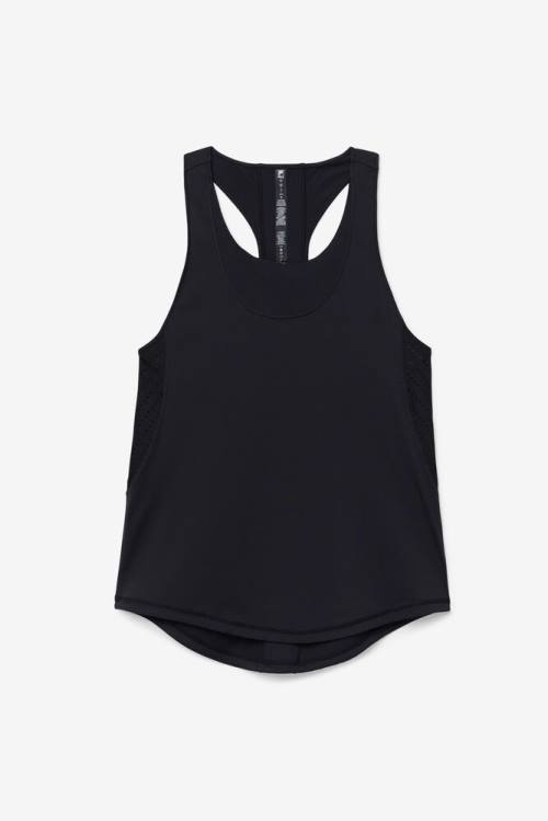 Top Deportivo Fila Uplift Textured Racerback Tank Mujer Negras | Fila893PW