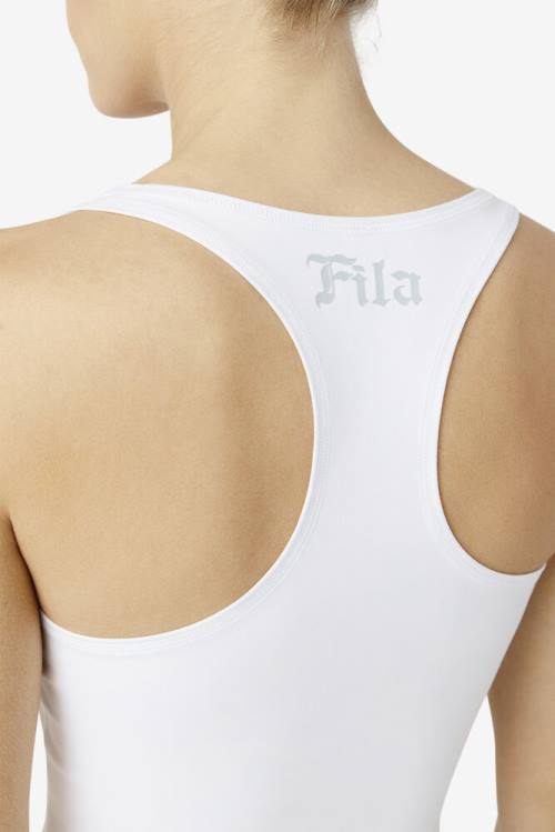 Top Deportivo Fila Zuri Reversible Crop Tank Mujer Blancas | Fila701KY