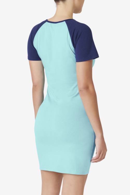 Vestido Fila Kyra Mujer Azules Claro Azul Marino | Fila380BZ