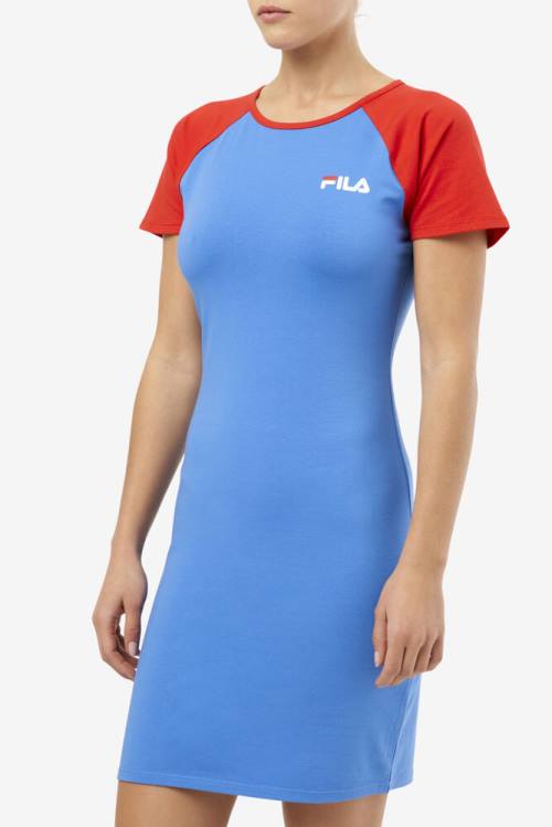 Vestido Fila Kyra Mujer Azules Claro Rojas | Fila326CW