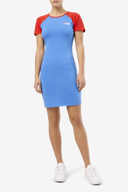 Vestido Fila Kyra Mujer Azules Claro Rojas | Fila326CW