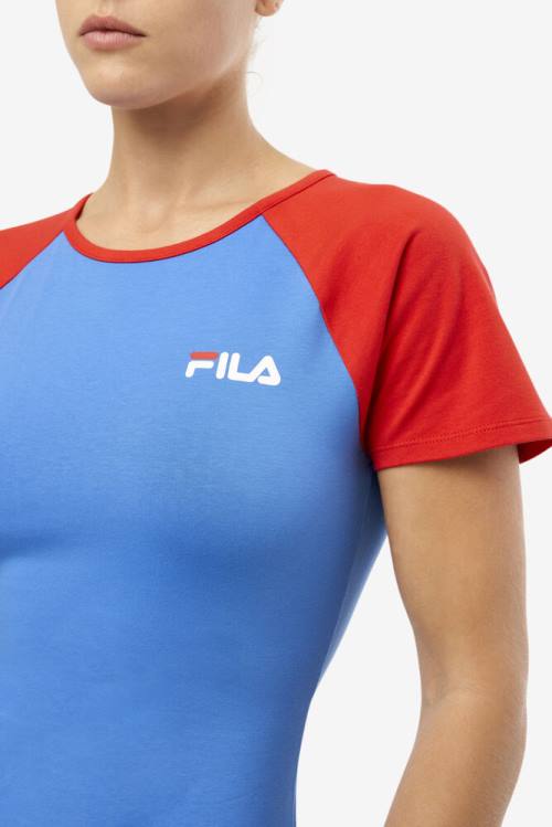 Vestido Fila Kyra Mujer Azules Claro Rojas | Fila326CW