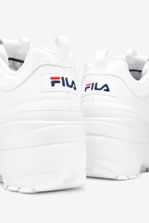 Wedge Zapatillas Fila Disruptor 2 Mujer Blancas Azul Marino Rojas | Fila270XZ