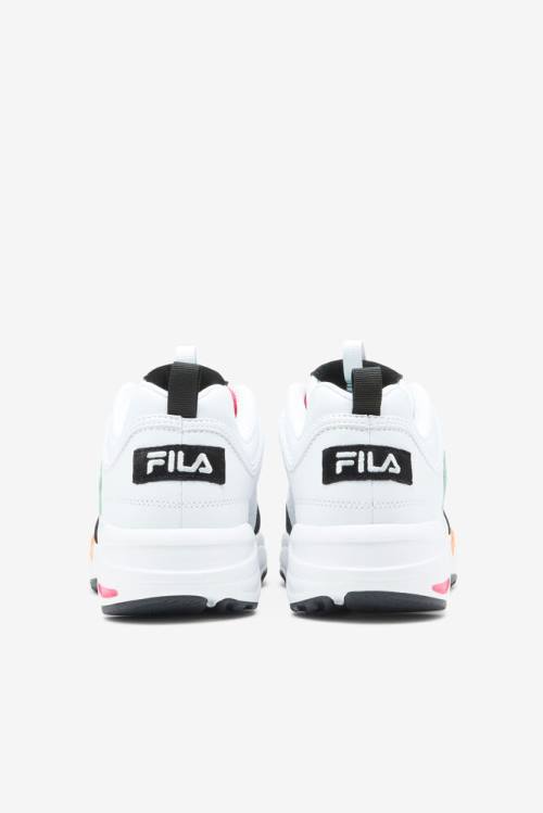 X Zapatillas Fila Disruptor 2 Mujer Blancas Negras | Fila301AJ