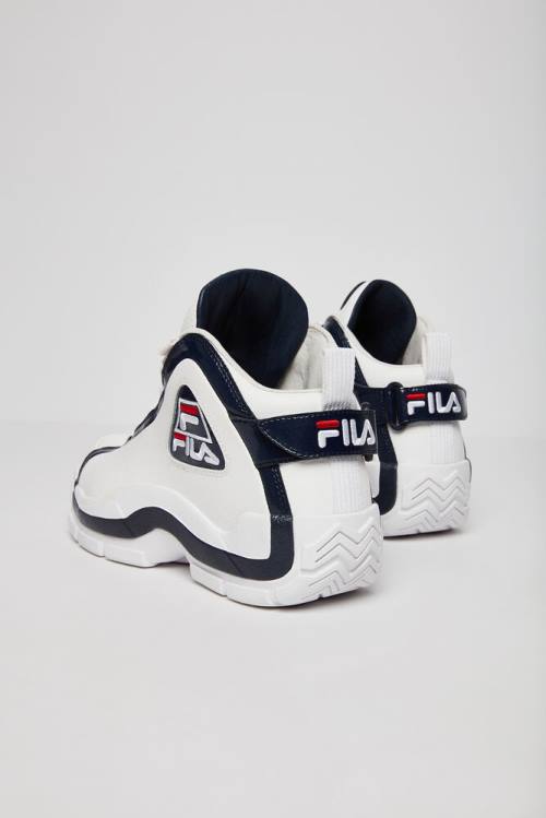 Zapatillas Baloncesto Fila 96 Hombre Blancas Azul Marino Rojas | Fila679BY