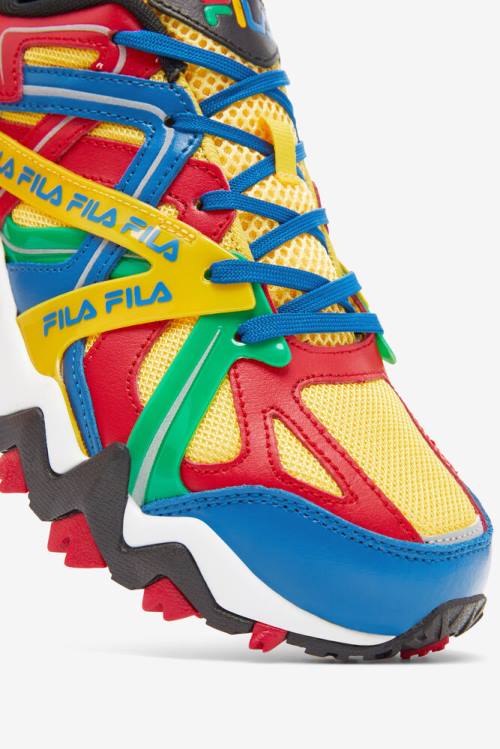 Zapatillas Fila Electromont Hombre Limón Rojas Azul Real Azules | Fila579MT