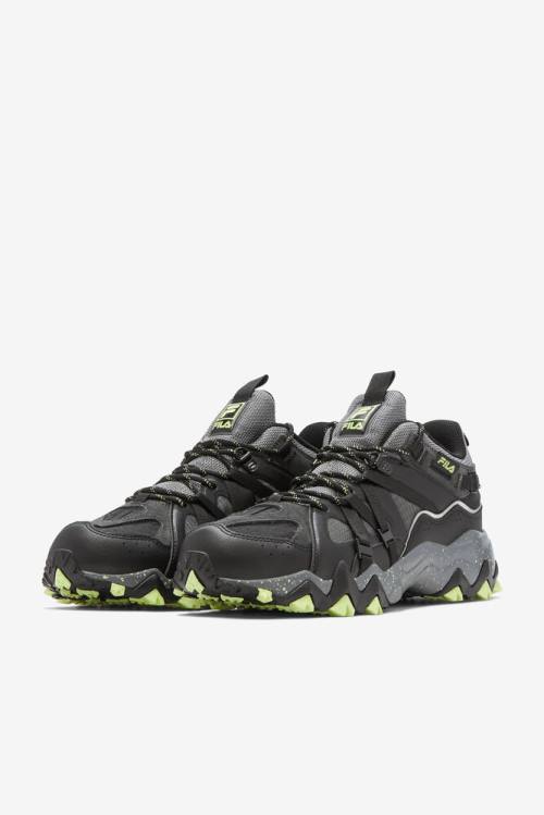 Zapatillas Fila Excursion Hombre Negras Verde Claro | Fila795WO