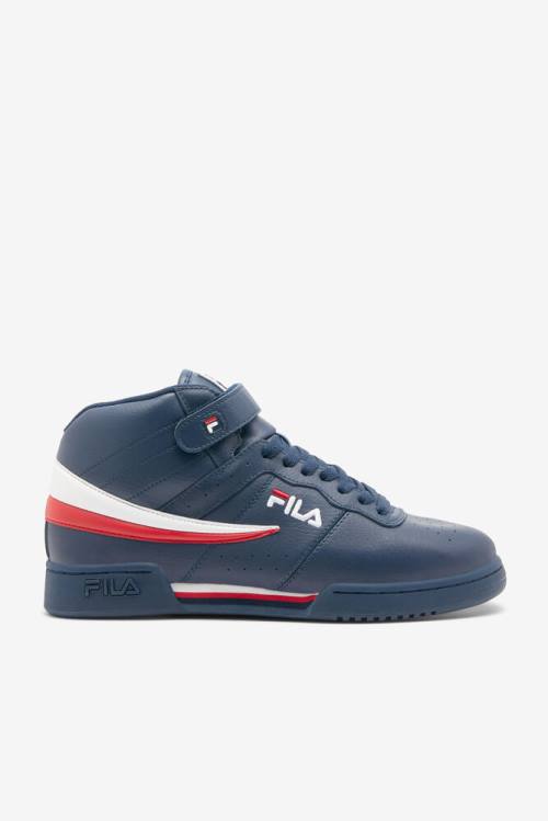 Zapatillas Fila F-13 Hombre Azul Marino Blancas Rojas | Fila408MC