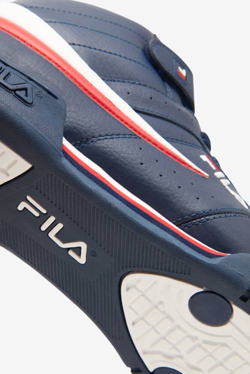 Zapatillas Fila F-13 Hombre Azul Marino Blancas Rojas | Fila408MC