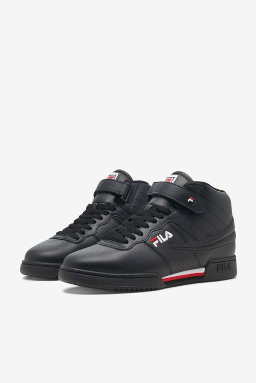 Zapatillas Fila F-13 Hombre Negras Blancas Rojas | Fila532RQ