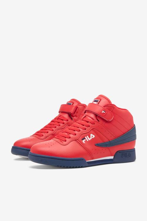 Zapatillas Fila F-13 Hombre Rojas Azul Marino Blancas | Fila431LZ