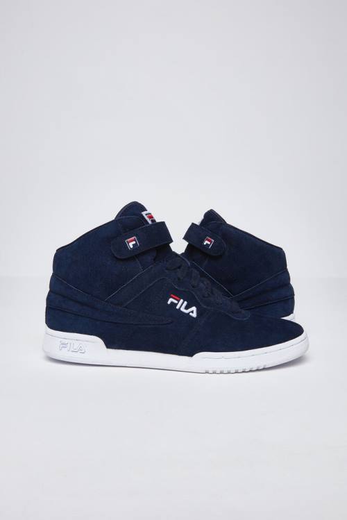 Zapatillas Fila F-13 Premium Mujer Azul Marino Blancas Rojas | Fila430SV