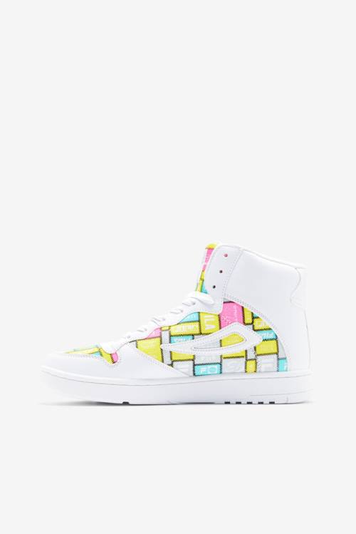 Zapatillas Fila Fx-dsx Mid Patchwork Mujer Blancas Moradas | Fila265SH