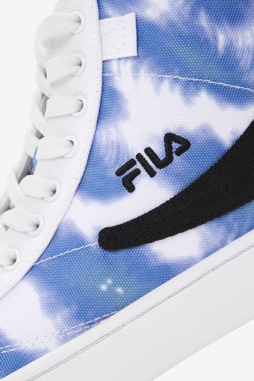 Zapatillas Fila Gennaio Tie Dye Mujer Blancas Azules Oscuro | Fila157UJ