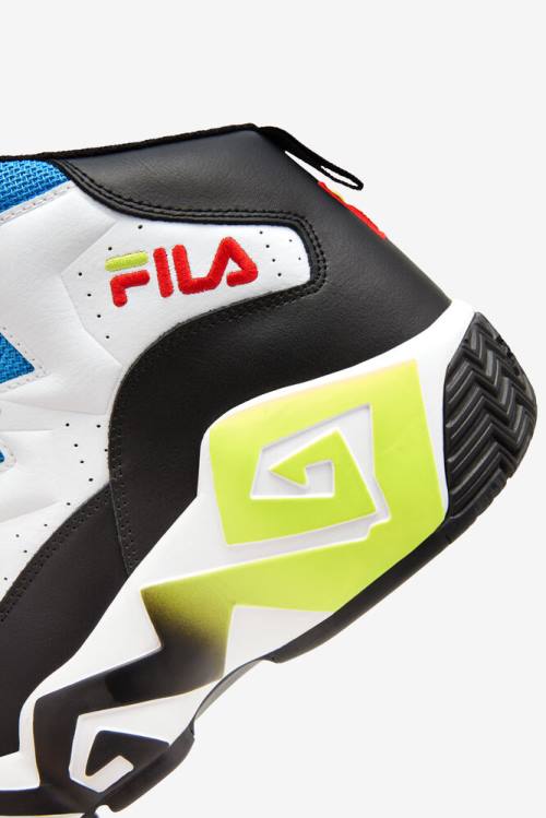 Zapatillas Fila Mb Hombre Blancas Negras Azules | Fila631IP