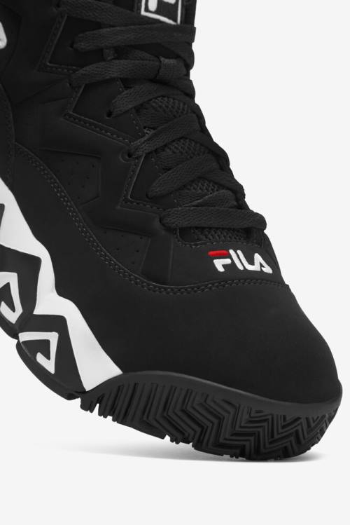 Zapatillas Fila Mb Hombre Negras Blancas Rojas | Fila518WR