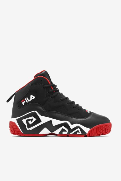 Zapatillas Fila Mb Hombre Negras Blancas Rojas | Fila954OH