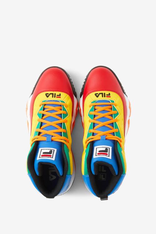 Zapatillas Fila Mb Hombre Rojas Azul Real Azules Limón | Fila295NX