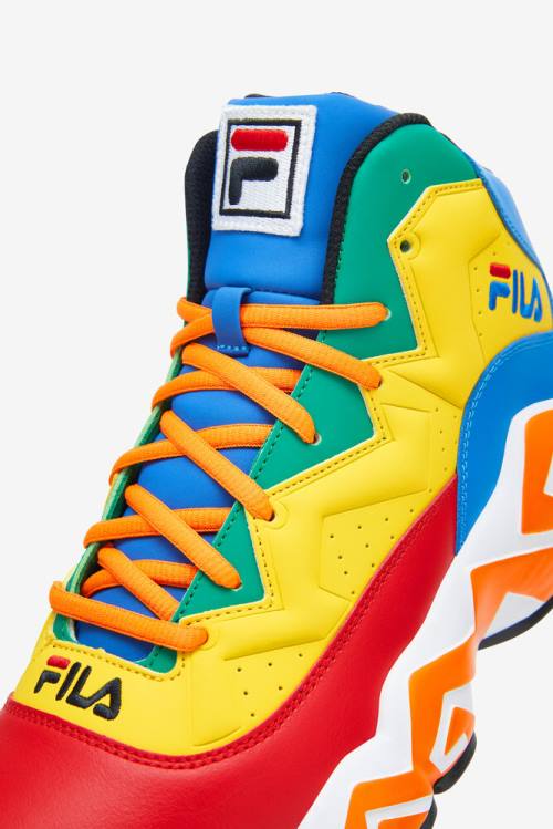 Zapatillas Fila Mb Hombre Rojas Azul Real Azules Limón | Fila295NX