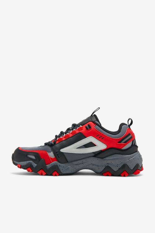 Zapatillas Fila Oakmont TR Hombre Negras Rojas | Fila192RI