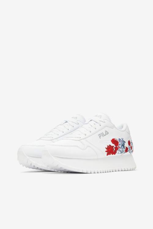 Zapatillas Fila Orbit Flower Mujer Blancas | Fila478VX