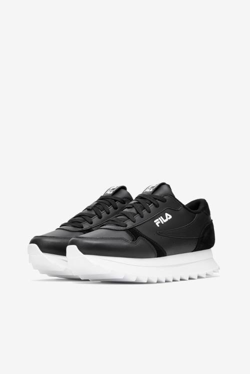 Zapatillas Fila Orbit Zero Mujer Negras Blancas | Fila062XE