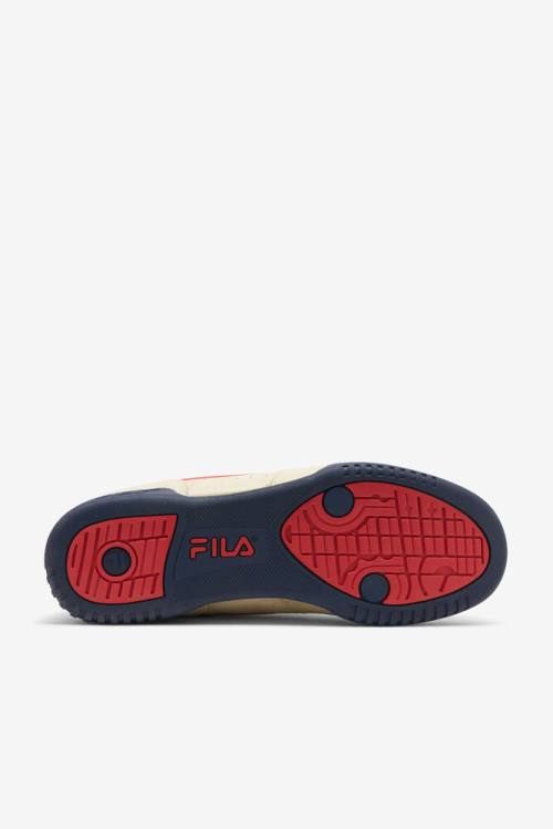 Zapatillas Fila Original Fitness Hombre Creme Azul Marino Rojas | Fila507GZ