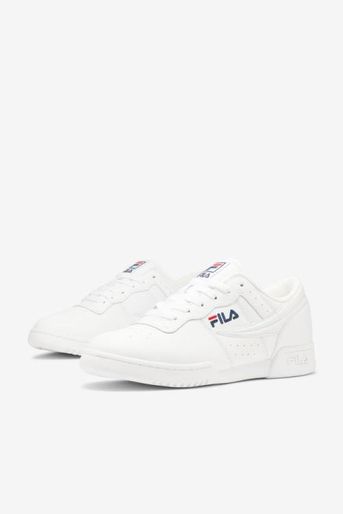 Zapatillas Fila Original Fitness Hombre Blancas Azul Marino Rojas | Fila542JX