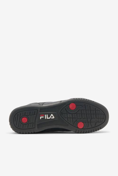 Zapatillas Fila Original Fitness Hombre Negras Blancas Rojas | Fila921VR