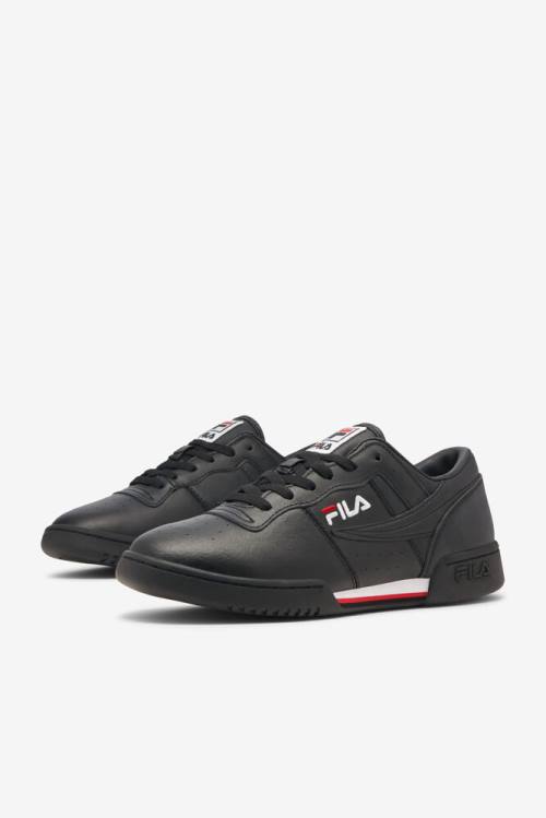 Zapatillas Fila Original Fitness Hombre Negras Blancas Rojas | Fila921VR