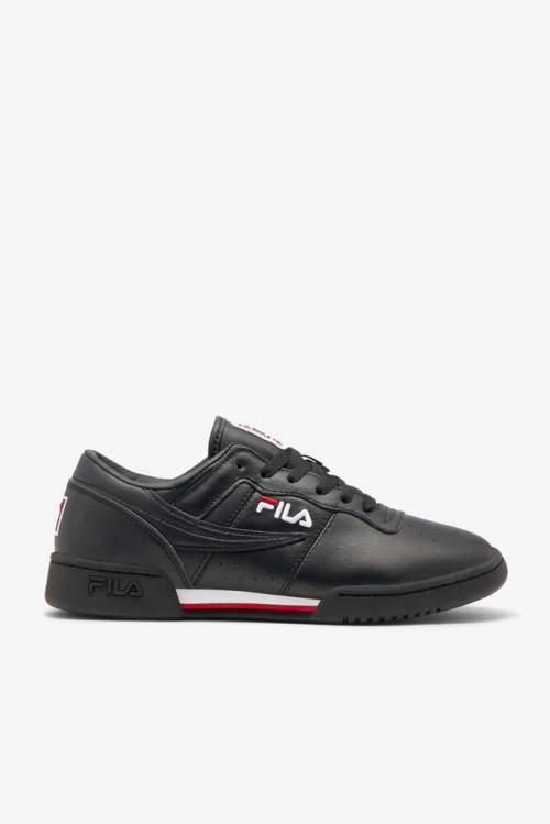 Zapatillas Fila Original Fitness Hombre Negras Blancas Rojas | Fila921VR