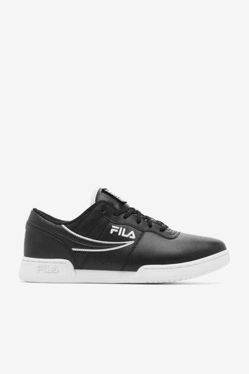 Zapatillas Fila Original Fitness Hombre Negras Blancas | Fila932UG