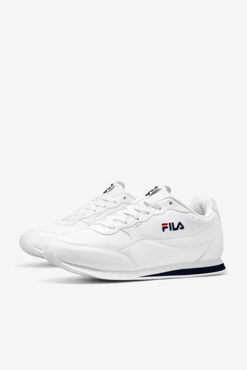 Zapatillas Fila Panzia Hombre Blancas Azul Marino Rojas | Fila895JB